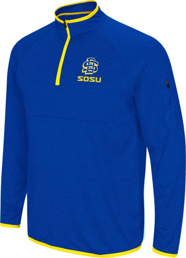 Colosseum Men's South Dakota State Jackrabbits Blue Rival Quarter-Zip Pullover Shirt