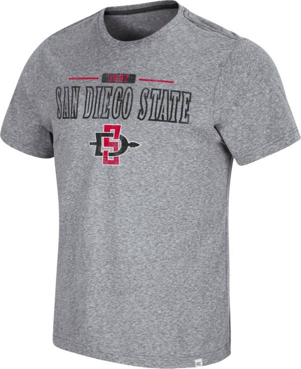 Colosseum Men's San Diego State Aztecs Grey Tannen T-Shirt