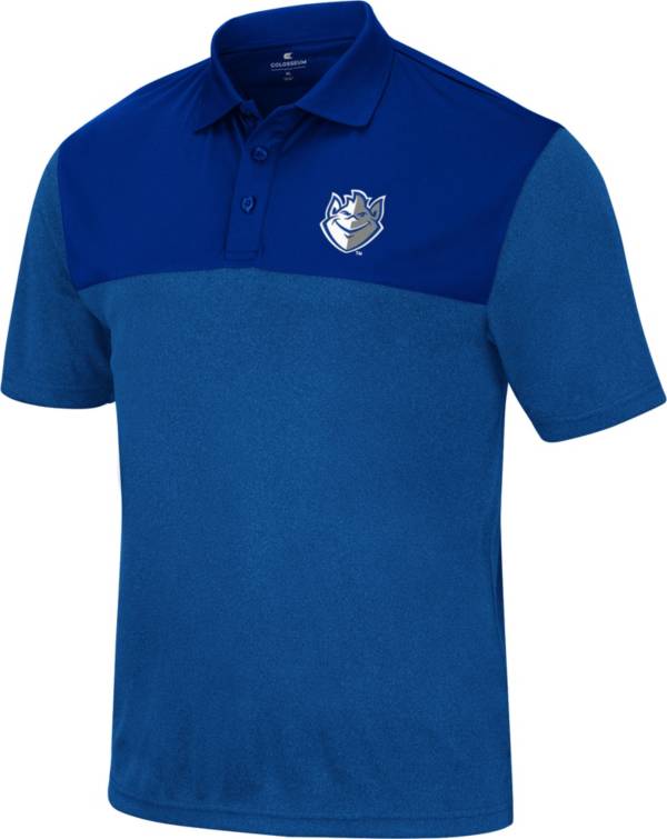 Colosseum Men's Saint Louis Billikens Blue Polo