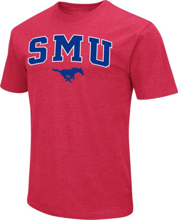 Colosseum Men's Southern Methodist Mustangs Red Dual Blend T-Shirt