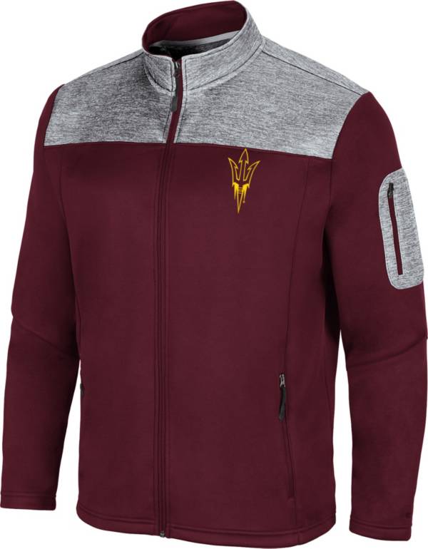 Colosseum Men's Arizona State Sun Devils Maroon Third Wheel Full-Zip Jacket