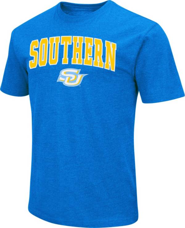 Colosseum Men's Southern University Jaguars Columbia Blue Dual Blend T-Shirt