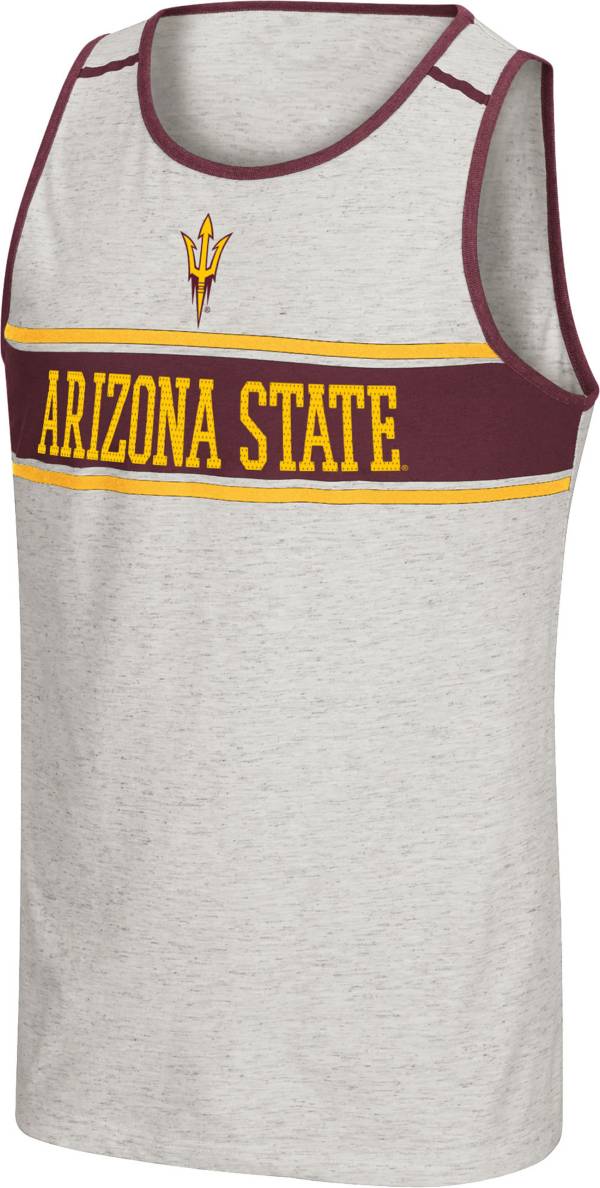 Colosseum Men's Arizona State Sun Devils White Skateboard Tank Top