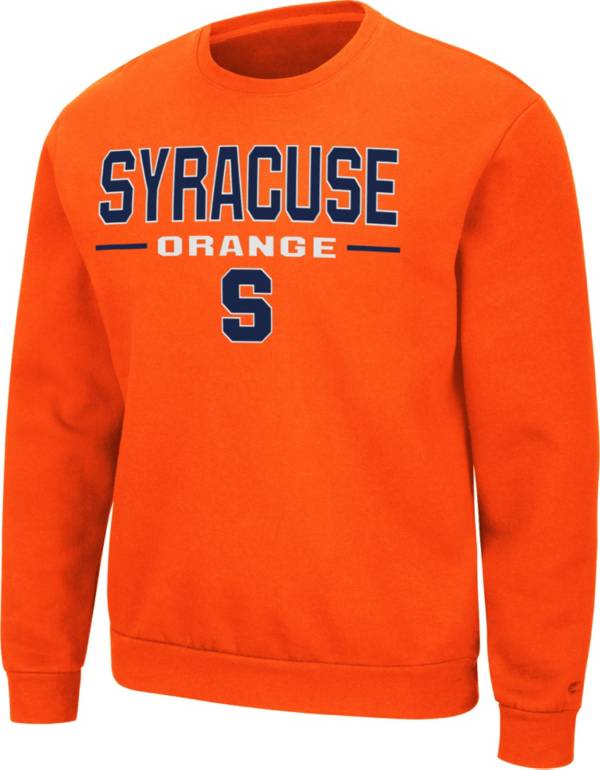 Colosseum Men's Syracuse Orange Orange Time Machine Crew Pullover Sweatshirt