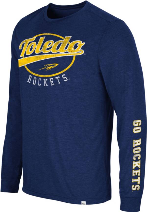 Colosseum Men's Toledo Rockets Midnight Blue Far Out! Long Sleeve T-Shirt