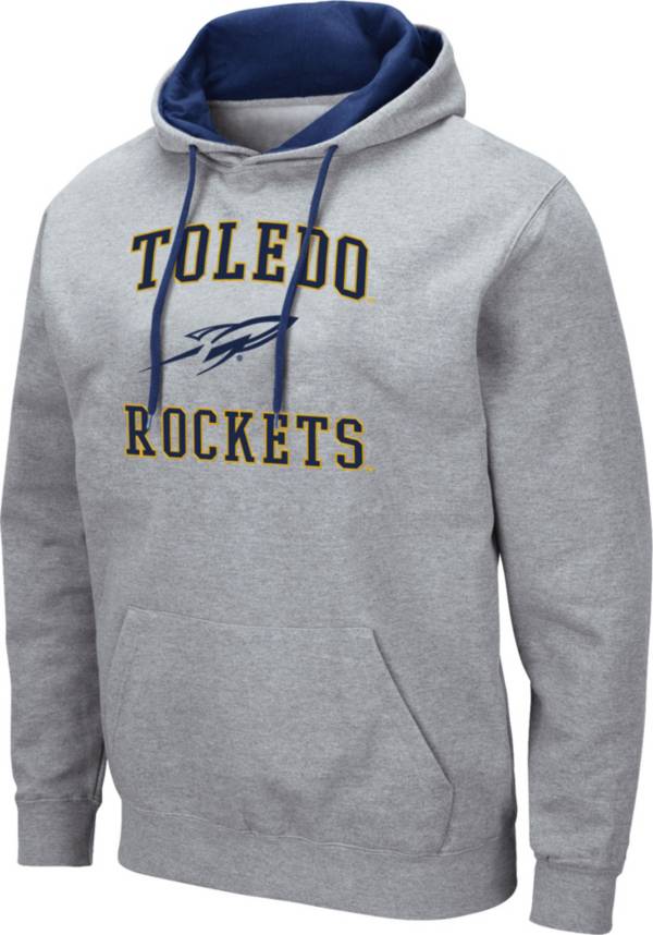 Colosseum Men's Toledo Rockets Grey Pullover Hoodie