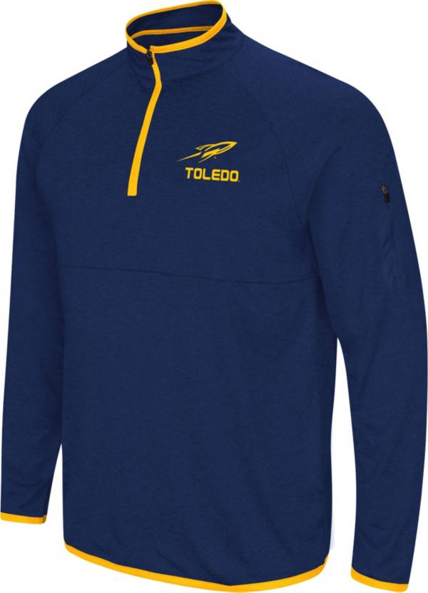 Colosseum Men's Toledo Rockets Midnight Blue Rival Quarter-Zip Pullover Shirt