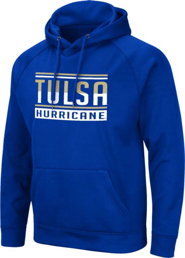 Colosseum Men's Tulsa Golden Hurricane Blue Pullover Hoodie