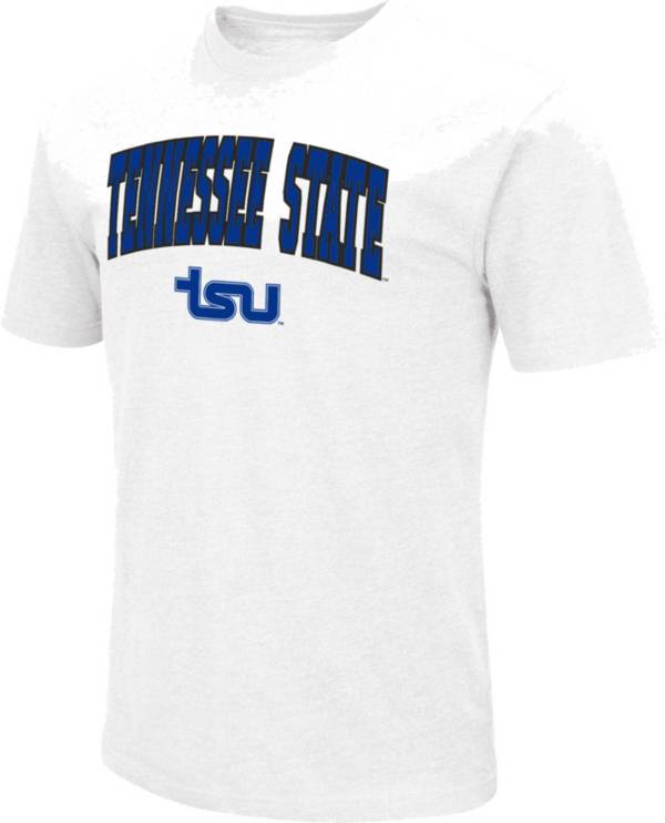 Colosseum Men's Tennessee State Tigers White Dual Blend T-Shirt