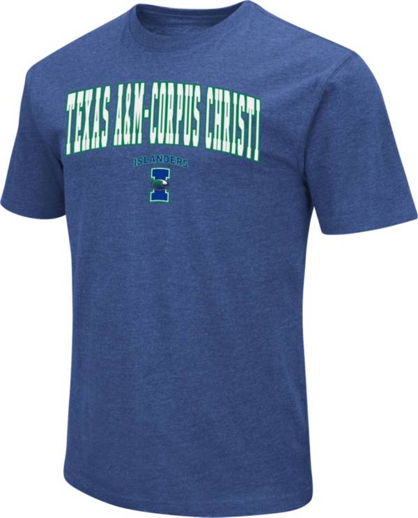 Colosseum Men's Texas A&M -Corpus Christi Islanders Blue Dual Blend T-Shirt