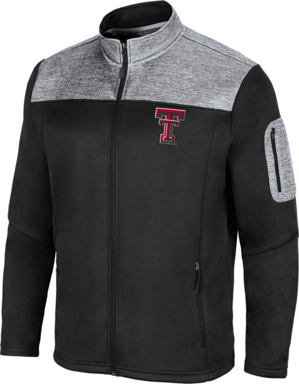 Colosseum Men's Texas Tech Red Raiders Black Third Wheel Full-Zip Jacket