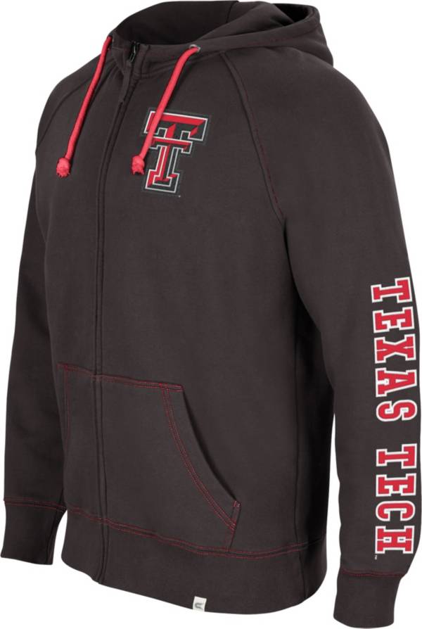 Colosseum Men's Texas Tech Red Raiders Black Intervention Full-Zip Hoodie product image