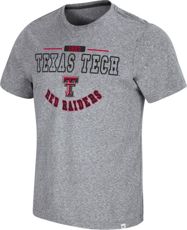 Colosseum Men's Texas Tech Red Raiders Grey Tannen T-Shirt
