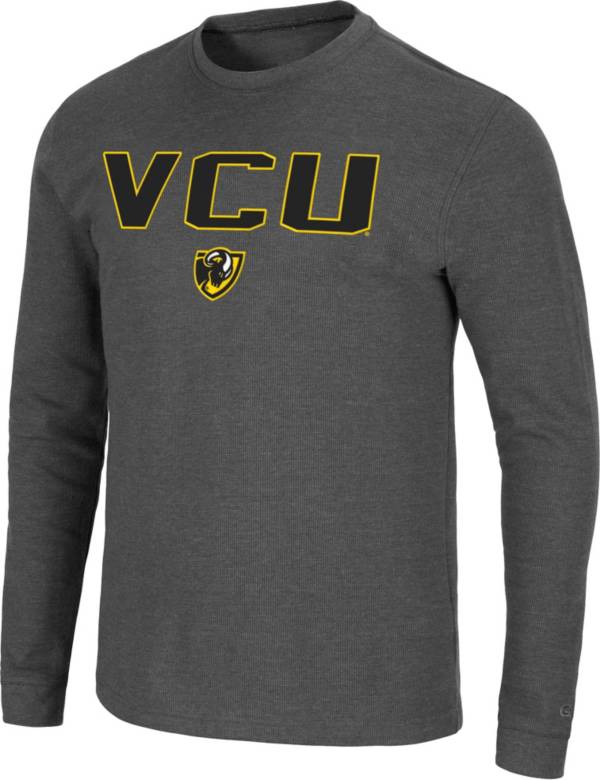 Colosseum Men's VCU Rams Grey Dragon Long Sleeve Thermal T-Shirt