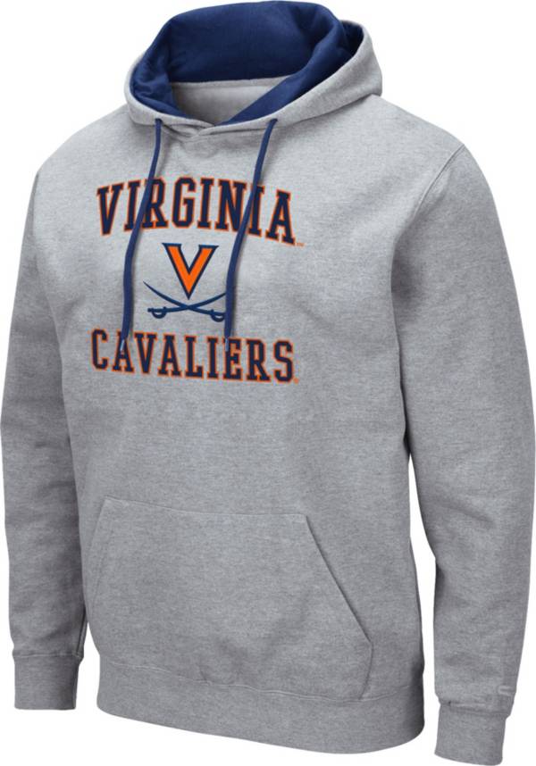 Colosseum Men's Virginia Cavaliers Grey Pullover Hoodie