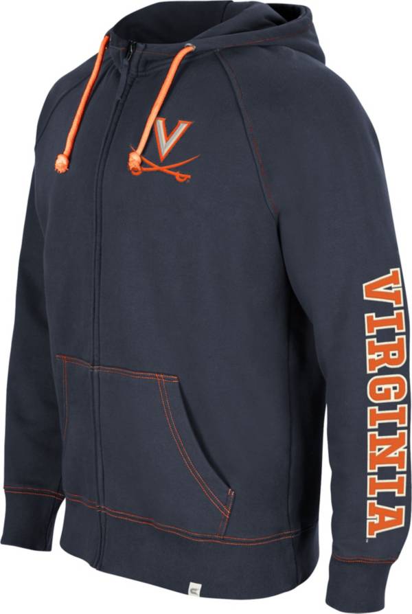 Colosseum Men's Virginia Cavaliers Blue Intervention Full-Zip Hoodie