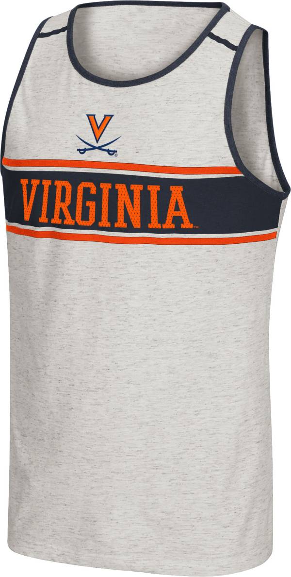 Colosseum Men's Virginia Cavaliers White Skateboard Tank Top