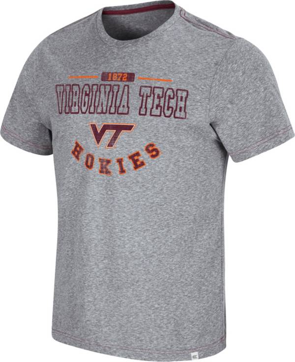 Colosseum Men's Virginia Tech Hokies Grey Tannen T-Shirt