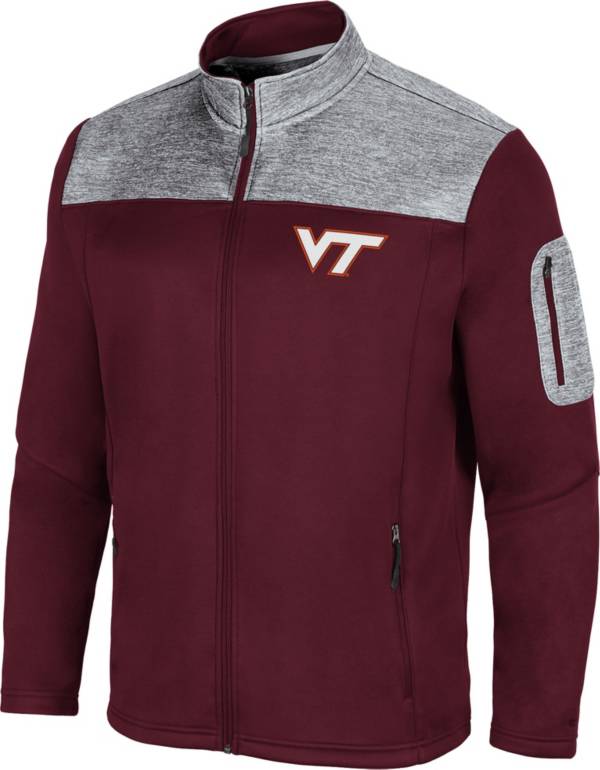 Colosseum Men's Virginia Tech Hokies Maroon Third Wheel Full-Zip Jacket