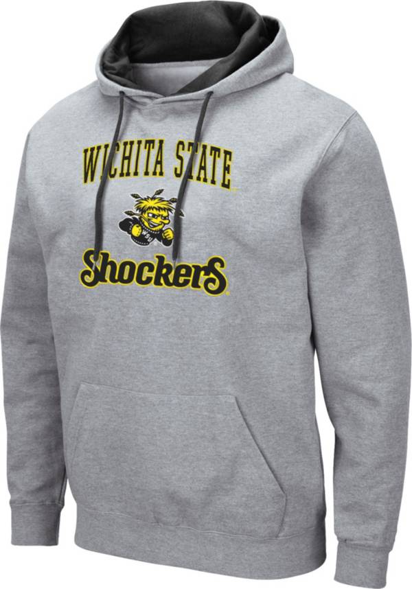 Colosseum Men's Wichita State Shockers Grey Pullover Hoodie