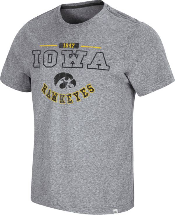 Colosseum Men's Iowa Hawkeyes Grey Tannen T-Shirt