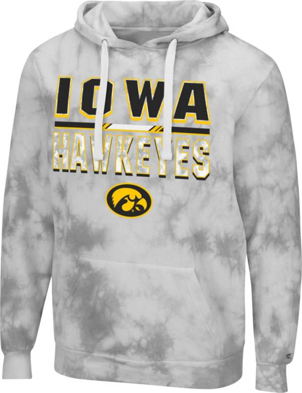 Colosseum Men's Iowa Hawkeyes Grey Pullover Hoodie