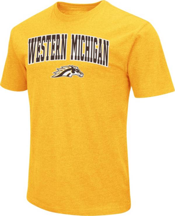 Colosseum Men's Western Michigan Broncos Gold Dual Blend T-Shirt product image