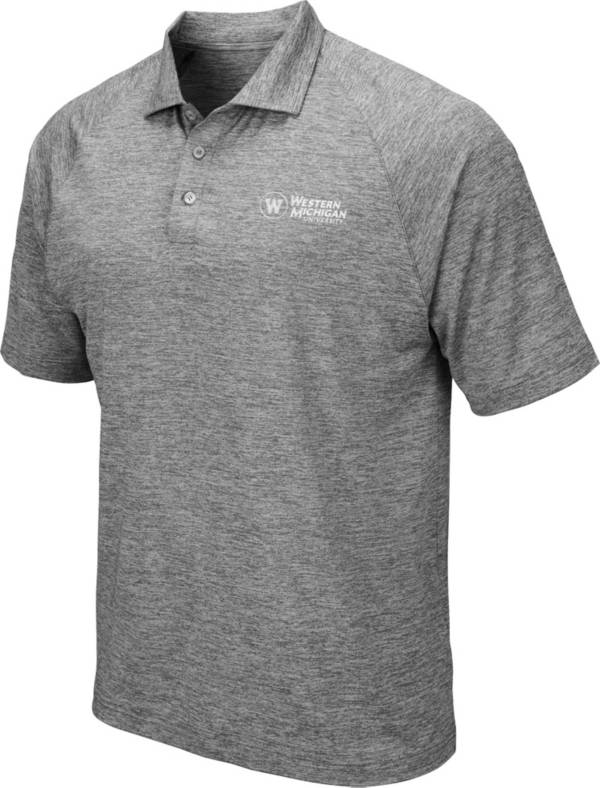 Colosseum Men's Western Michigan Broncos Grey Polo