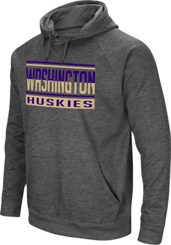 Colosseum Men's Washington Huskies Grey Pullover Hoodie