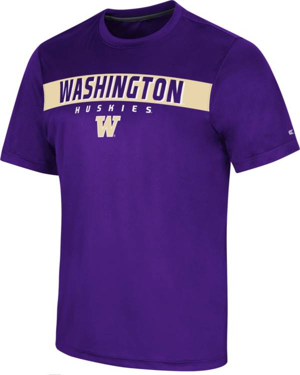 Colosseum Men's Washington Huskies Purple Mosbius T-Shirt