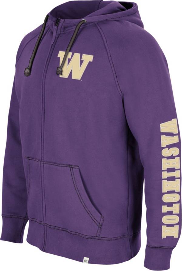 Colosseum Men's Washington Huskies Purple Intervention Full-Zip Hoodie