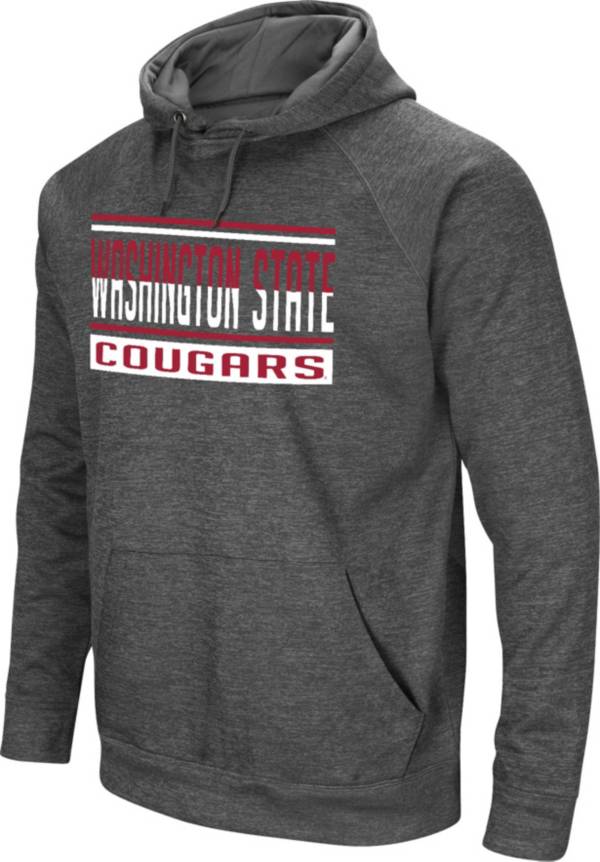 Colosseum Men's Washington State Cougars Grey Pullover Hoodie