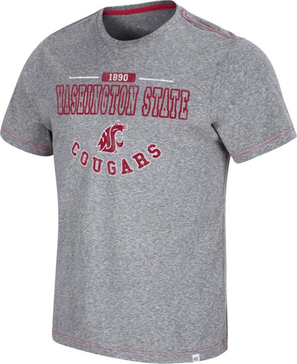 Colosseum Men's Washington State Cougars Grey Tannen T-Shirt