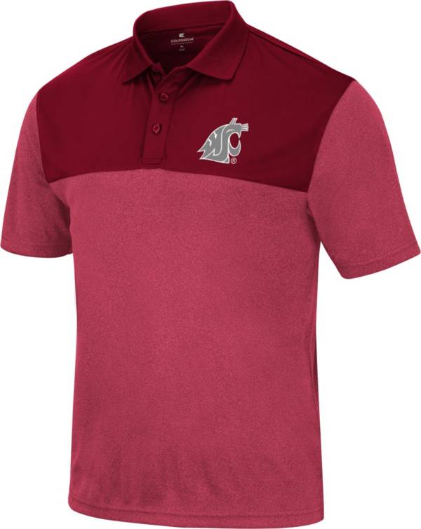 Colosseum Men's Washington State Cougars Crimson Polo
