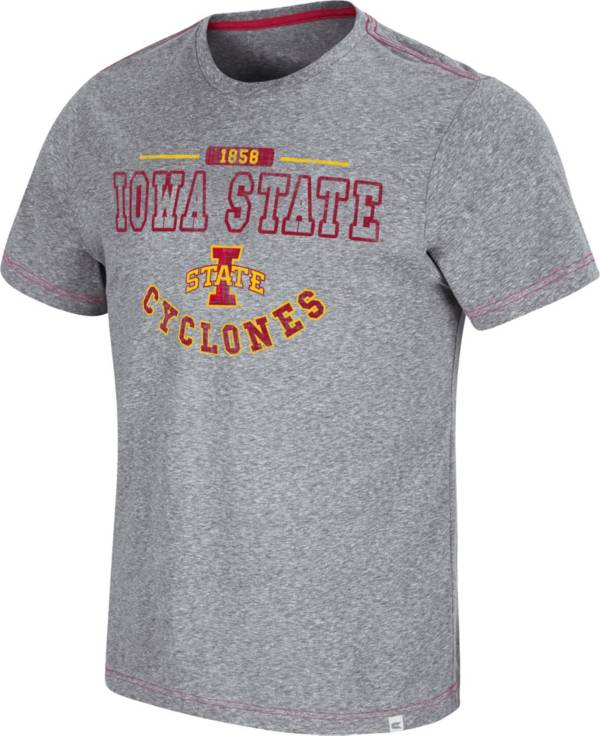 Colosseum Men's Iowa State Cyclones Grey Tannen T-Shirt