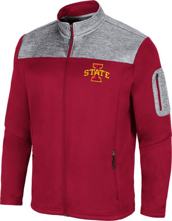 Colosseum Men's Iowa State Cyclones Cardinal Third Wheel Full-Zip Jacket