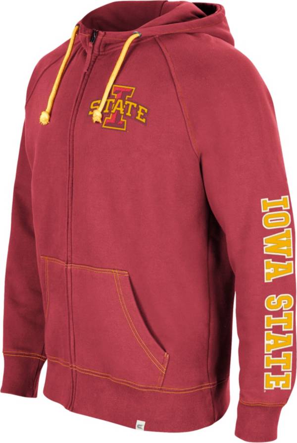 Colosseum Men's Iowa State Cyclones Cardinal Intervention Full-Zip Hoodie