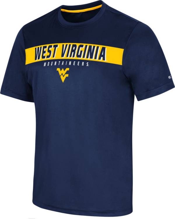 Colosseum Men's West Virginia Mountaineers Blue Mosbius T-Shirt