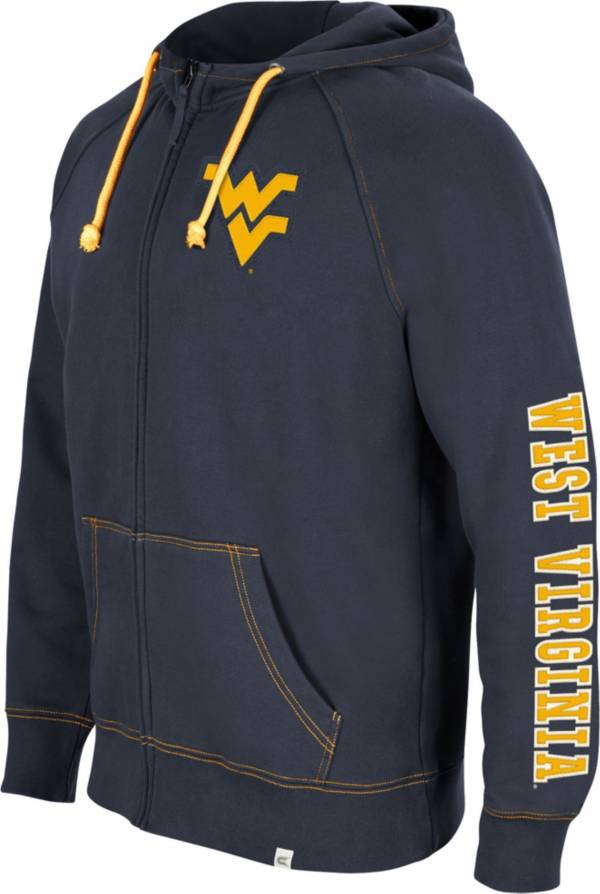 Colosseum Men's West Virginia Mountaineers Blue Intervention Full-Zip Hoodie