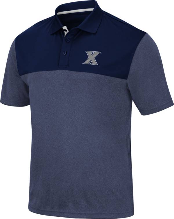 Colosseum Men's Xavier Musketeers Blue Links Polo