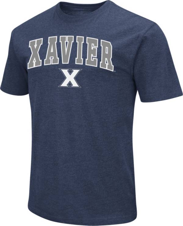 Colosseum Men's Xavier Musketeers Blue Dual Blend T-Shirt