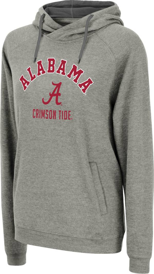 Colosseum Women's Alabama Crimson Tide Grey Pullover Hoodie