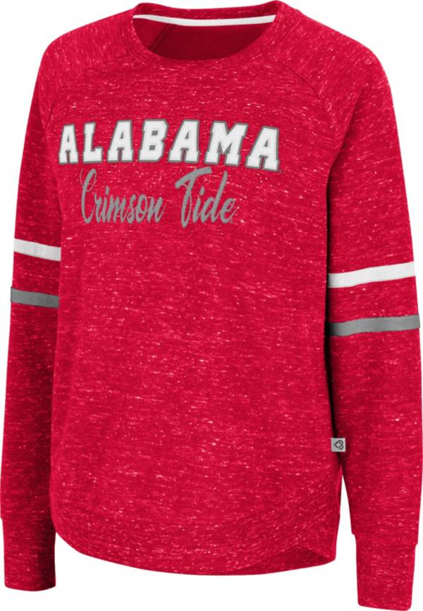 Colosseum Women's Alabama Crimson Tide Crimson Beach Break Pullover Sweatshirt