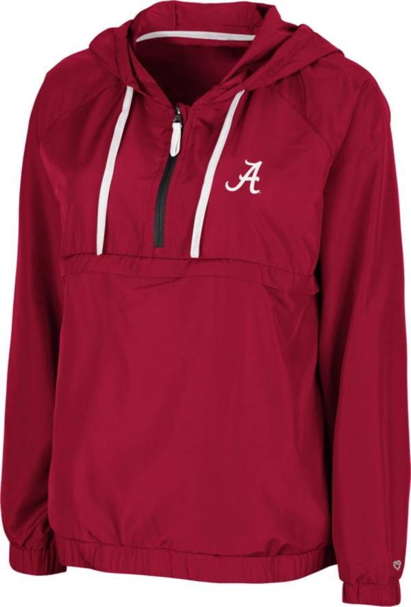 Colosseum Women's Alabama Crimson Tide Crimson Doodling Packable Quarter-Zip Anorak