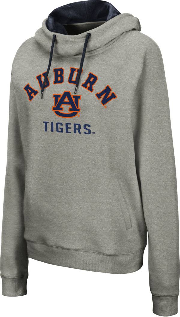 Colosseum Women's Auburn Tigers Grey Funnel Pullover Hoodie