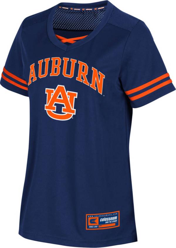 Colosseum Women's Auburn Tigers Blue Jersey T-Shirt