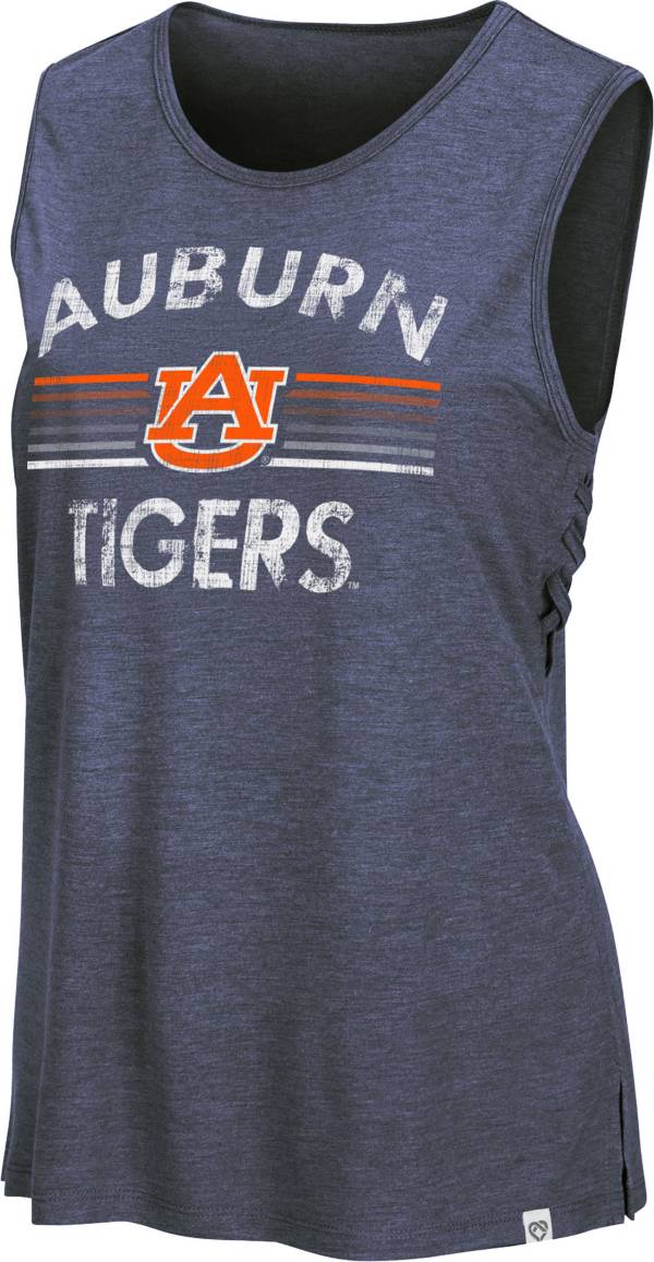 Colosseum Women's Auburn Tigers Blue Coach Carr Tank Top