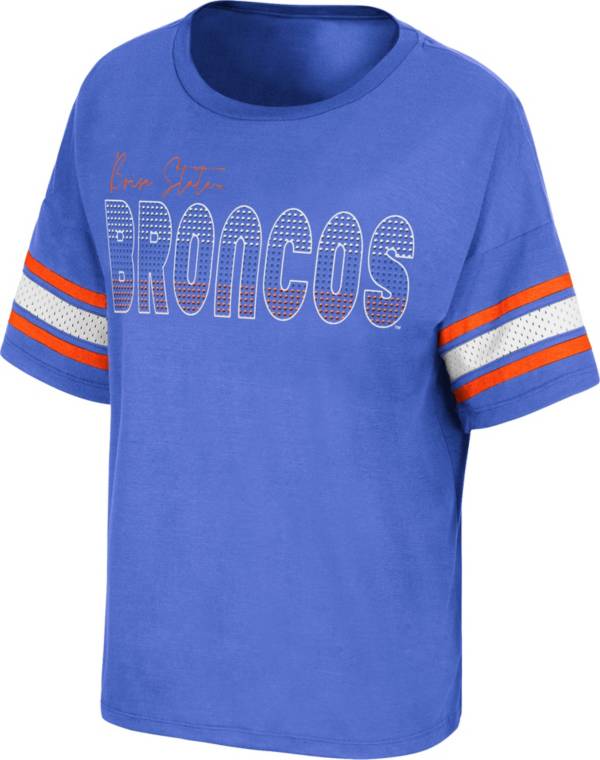 Colosseum Women's Boise State Broncos Blue Janis T-Shirt