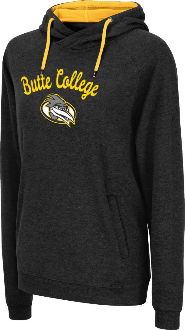 Colosseum Women's Butte College Roadrunners Black Pullover Hoodie