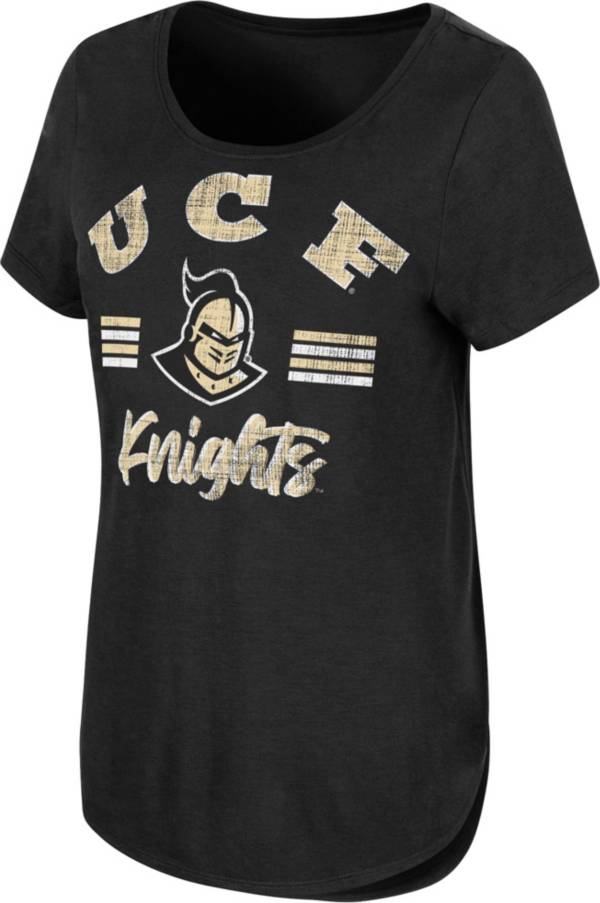 Colosseum Women's UCF Knights Black Shaka Scoop-Neck T-Shirt